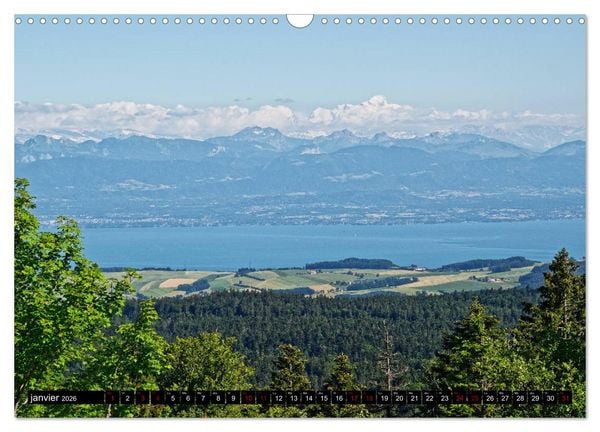 Produktbild: Au fil du temps... Du Jura aux Alpes (Calendrier mural 2026 DIN A3 vertical), CALVENDO calendrier mensuel