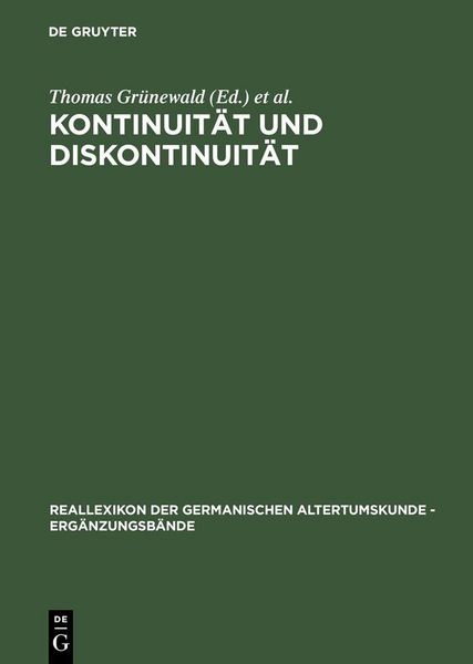 Produktbild: Kontinuit&auml;t und Diskontinuit&auml;t