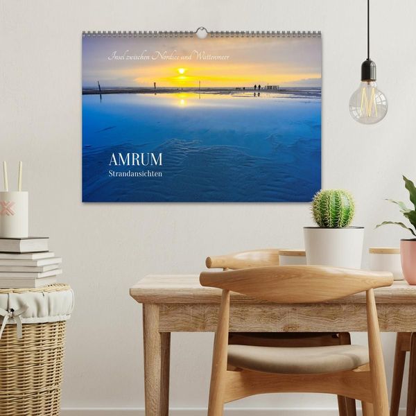 Produktbild: Einzigartige Strandansichten auf Amrum (Wandkalender 2027 DIN A3 quer), CALVENDO Monatskalender