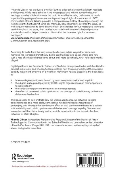 Produktbild: Same-Sex Marriage and Social Media