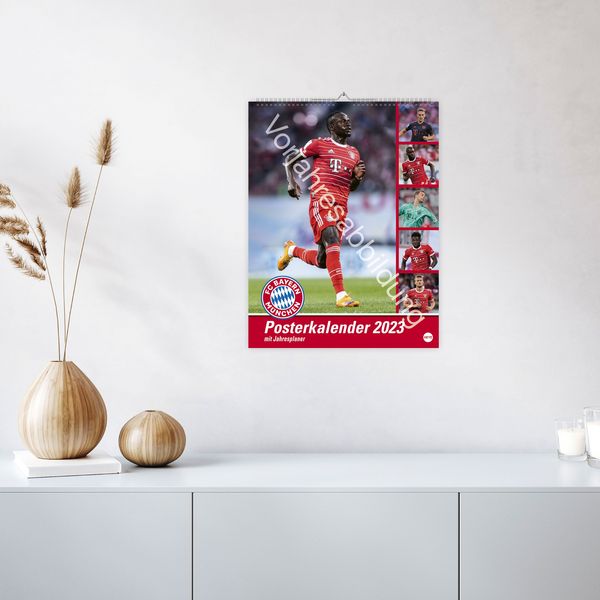 'FC Bayern München Posterkalender. Wandkalender 2024 mit den besten Spielerfotos des FC Bayern 