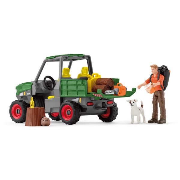 Produktbild: schleich&reg; Farm World Waldbauer mit Fahrzeug