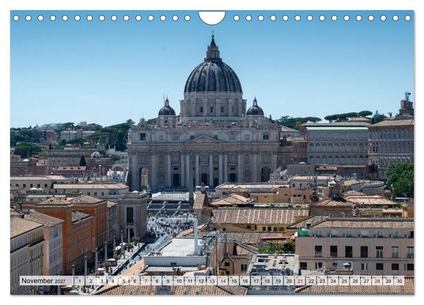 Produktbild: San Pietro - Petersplatz und Petersdom (Wandkalender 2027 DIN A4 quer), CALVENDO Monatskalender