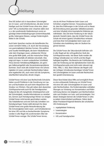 Produktbild: F&ouml;rdermaterialien LRS