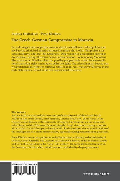 Produktbild: The Czech-German Compromise in Moravia