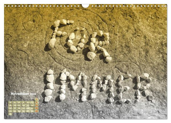 Produktbild: F&uuml;r Dich! - Eine Liebeserkl&auml;rung auf steinisch (Wandkalender 2026 DIN A3 quer), CALVENDO Monatskalender