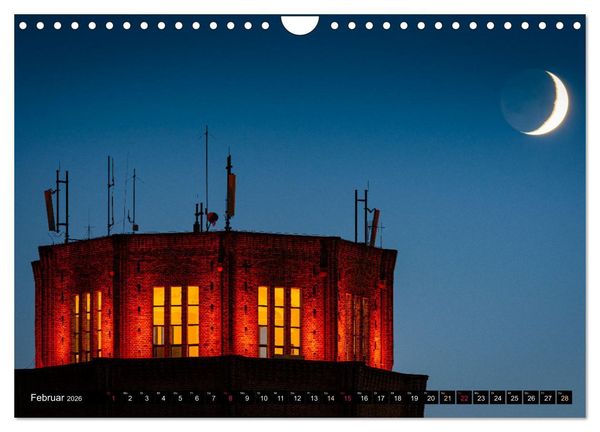Produktbild: Halle-Luna - Monds&uuml;chtig in Halle-Saale (Wandkalender 2026 DIN A4 quer), CALVENDO Monatskalender