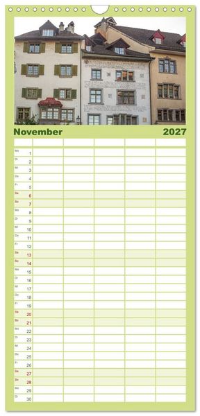 Produktbild: Familienplaner 2027 - Schaffhausen - n&ouml;rdlichste Stadt der Schweiz mit 5 Spalten (Wandkalender, 21 x 45 cm) CALVENDO