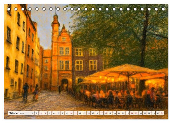 Produktbild: Danzig entdecken - Sehensw&uuml;rdigkeiten der polnischen Hansestadt (Tischkalender 2026 DIN A5 quer), CALVENDO Monatskalender