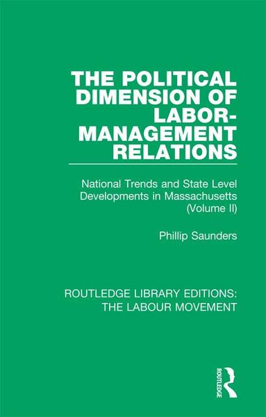Produktbild: The Political Dimension of Labor-Management Relations