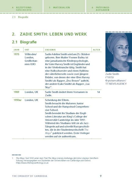 Produktbild: The Embassy of Cambodia von Zadie Smith