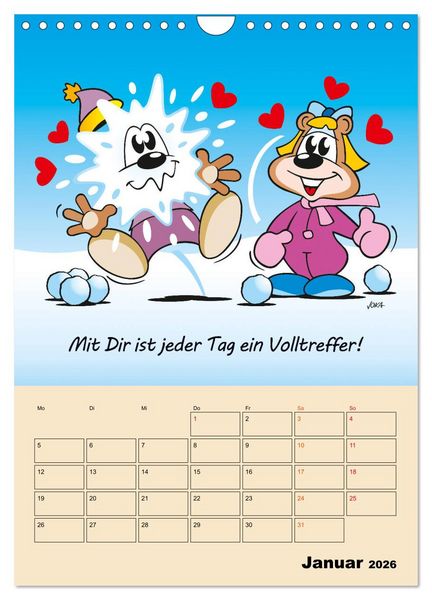 Produktbild: Ein Jahr mit Dir! (Wandkalender 2026 DIN A4 hoch), CALVENDO Monatskalender