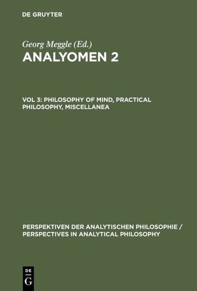 Produktbild: Philosophy of Mind, Practical Philosophy, Miscellanea