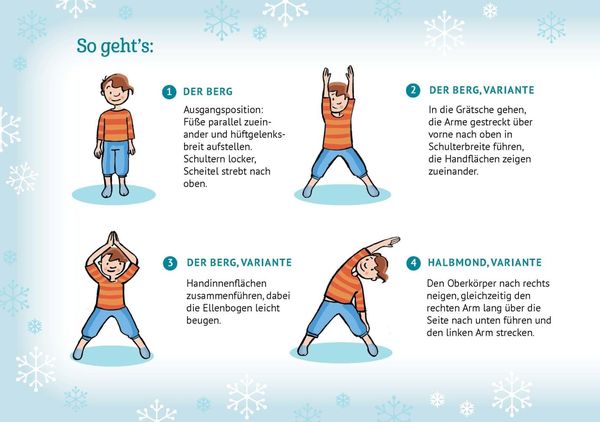 Produktbild: Kinderyoga-Bildkarten zur Winter- und Weihnachtszeit