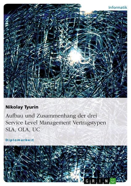 Produktbild: Aufbau und Zusammenhang der drei Service Level Management Vertragstypen SLA, OLA, UC