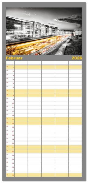 Produktbild: Familienplaner 2026 - Malerisches Stuttgart mit 5 Spalten (Wandkalender, 21 x 45 cm) CALVENDO