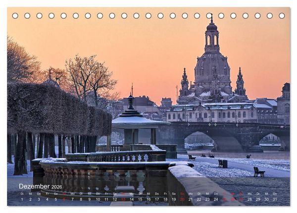Produktbild: Dresden Bilder 2026 (Tischkalender 2026 DIN A5 quer), CALVENDO Monatskalender
