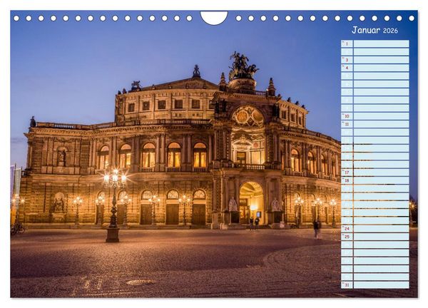 Produktbild: Dresden an der Elbe - Der Planer (Wandkalender 2026 DIN A4 quer), CALVENDO Monatskalender