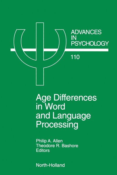 Produktbild: Age Differences in Word and Language Processing
