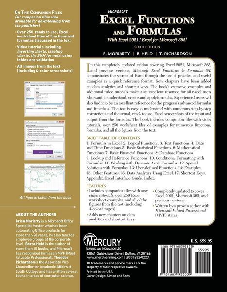 Produktbild: Microsoft Excel Functions and Formulas
