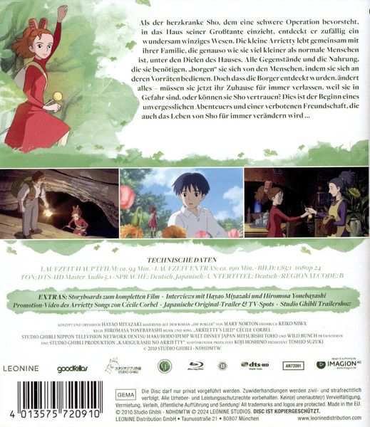 Produktbild: Arrietty - Die wundersame Welt der Borger - White Edition