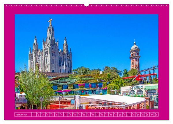 Produktbild: Ein Herz f&uuml;r Barcelona (Wandkalender 2026 DIN A2 quer), CALVENDO Monatskalender