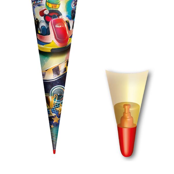 Produktbild: Motivschult&uuml;te 70 cm, Kart Race, Folie