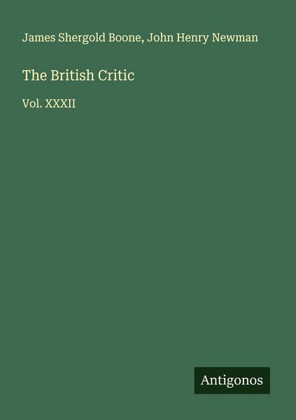 Produktbild: The British Critic