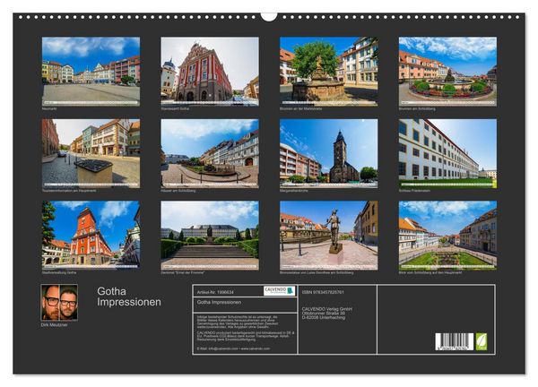 Produktbild: Gotha Impressionen (Wandkalender 2026 DIN A2 quer), CALVENDO Monatskalender