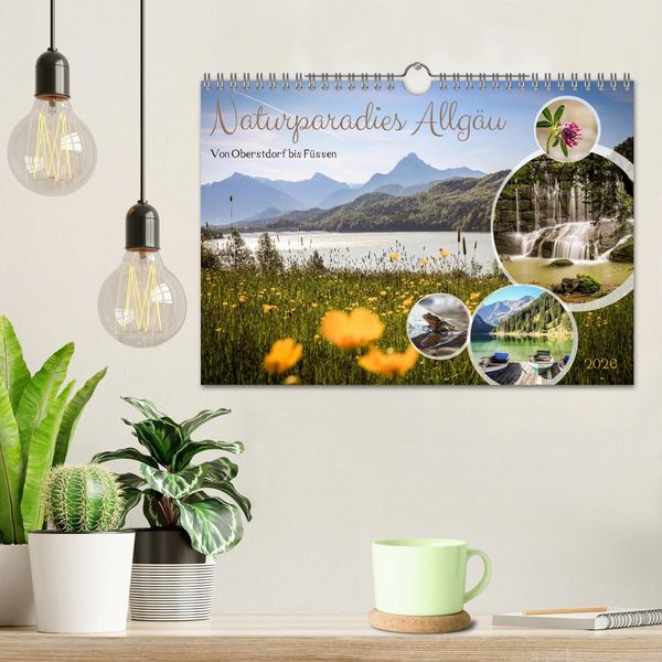 Produktbild: Naturparadies Allg&auml;u - Von Oberstdorf bis F&uuml;ssen (Wandkalender 2026 DIN A4 quer), CALVENDO Monatskalender