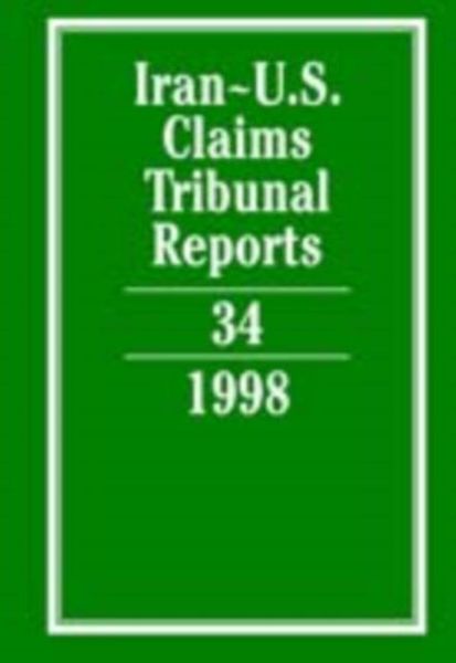 Produktbild: Iran-U.S. Claims Tribunal Reports: Volume 34