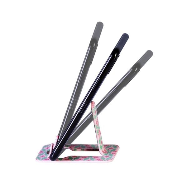 Produktbild: Flexistand (Icelandic Pink) - flexibler Handyaufsteller - f&uuml;r alle Handys und Mini-Tablets - superflach - stufenlos verstellbar - hochkant und quer - passt in jede Hosentasche