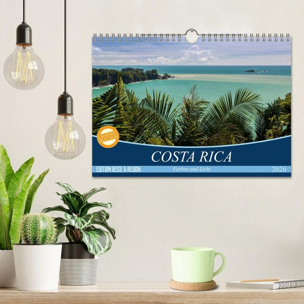 Produktbild: COSTA RICA Farben und Licht (Wandkalender 2026 DIN A4 quer), CALVENDO Monatskalender