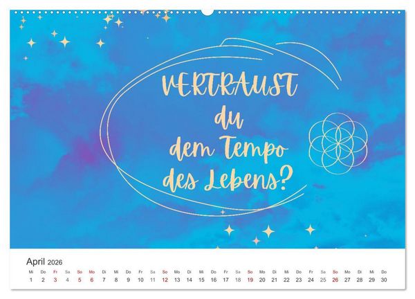 Produktbild: Lass Freude dein Kompass sein (Wandkalender 2026 DIN A2 quer), CALVENDO Monatskalender