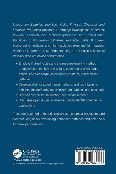 Produktbild: Lithium-Ion Batteries and Solar Cells