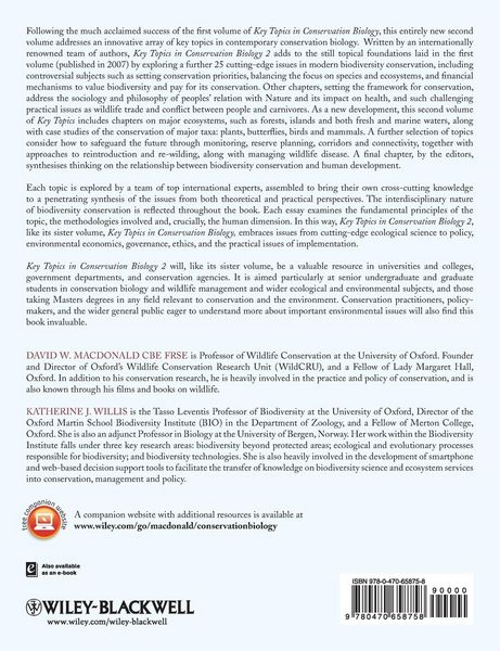 Produktbild: Key Topics in Conservation Biology 2