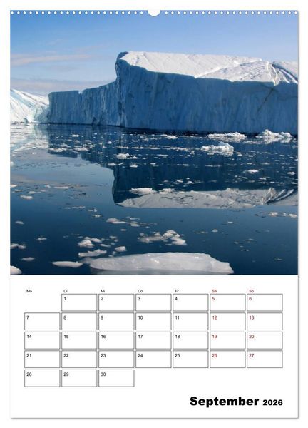 Produktbild: Die Eisberge von Ilulissat (Wandkalender 2026 DIN A2 hoch), CALVENDO Monatskalender