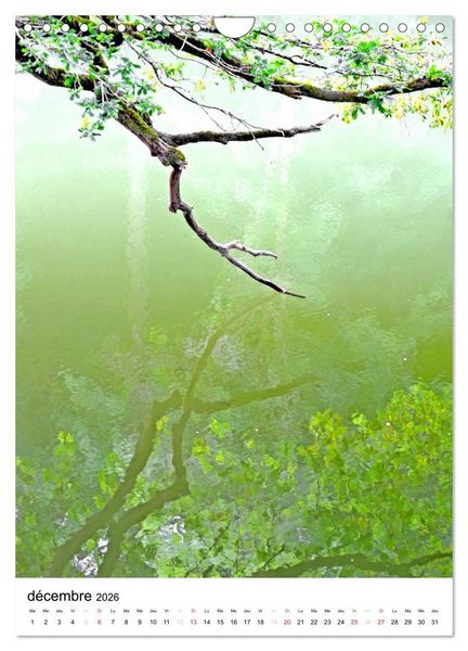 Produktbild: Reflets d'eau (Calendrier mural 2026 DIN A4 horizontal), CALVENDO calendrier mensuel
