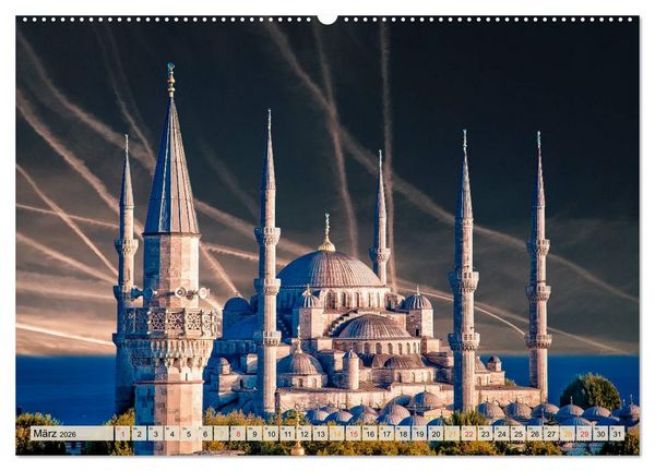 Produktbild: Die 12 meistbesuchten St&auml;dte in Europa (hochwertiger Premium Wandkalender 2026 DIN A2 quer), Kunstdruck in Hochglanz