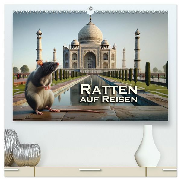 Ratten auf Reisen (hochwertiger Premium Wandkalender 2026 DIN A2 quer), Kunstdruck in Hochglanz