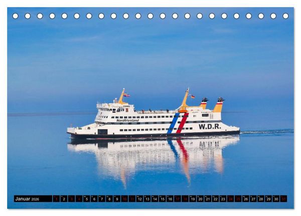 Produktbild: F&ouml;hr... liebt in eine Insel (Tischkalender 2026 DIN A5 quer), CALVENDO Monatskalender