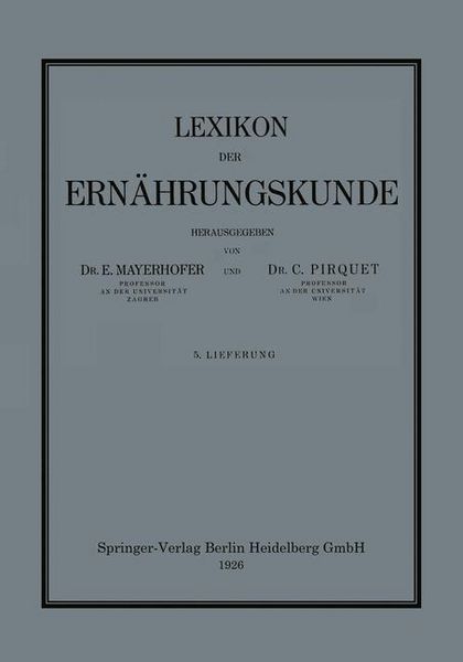 Produktbild: Lexikon der Ern&auml;hrungskunde