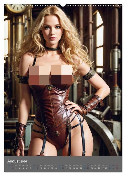 Produktbild: Seductive steampunk divas (High Quality Premium Wall Calendar 2026 DIN A2 portrait),CALVENDO 12 Month Wall Calendar