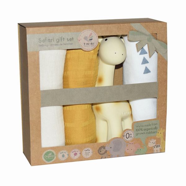 Produktbild: Tikiri - Geschenkset Giraffe mit Rassel Giraffe