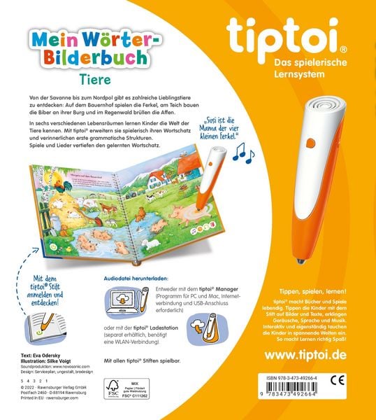 Produktbild: tiptoi&reg; Mein W&ouml;rter-Bilderbuch - Tiere