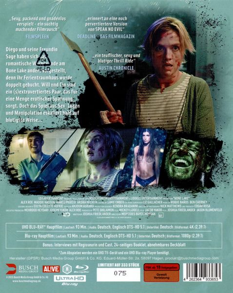 Produktbild: Bone Lake - Limitiertes Mediabook - Cover D (4K Ultra HD + Blu-ray)