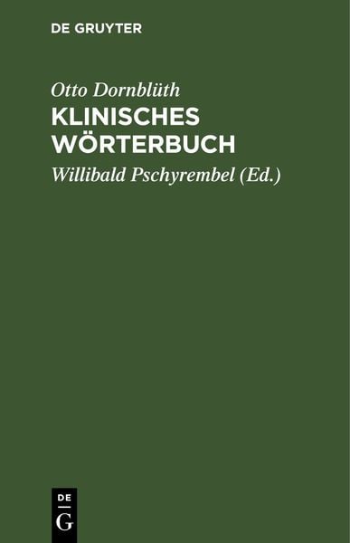 Produktbild: Klinisches W&ouml;rterbuch