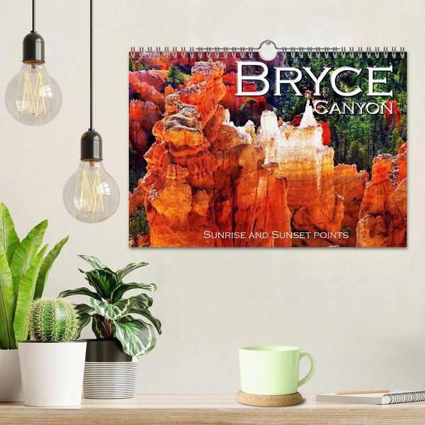 Produktbild: Bryce Canyon, Sunrise and Sunset points (Wall Calendar 2026 DIN A4 landscape), CALVENDO 12 Month Wall Calendar