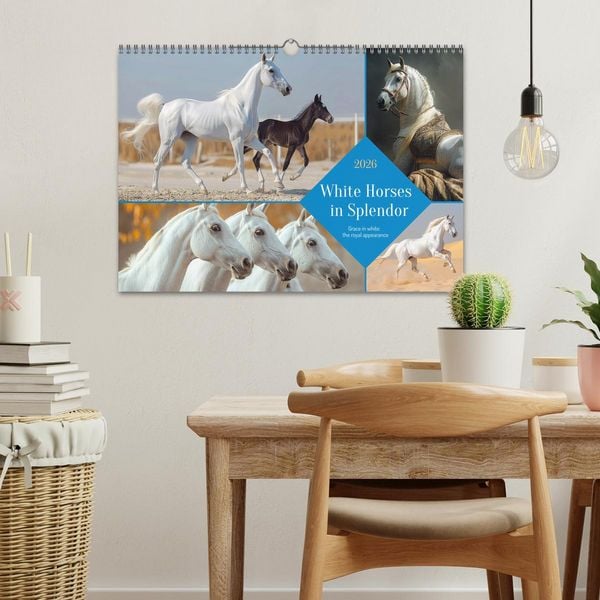 Produktbild: White Horses in Splendor (Wall Calendar 2026 DIN A3 landscape), CALVENDO 12 Month Wall Calendar