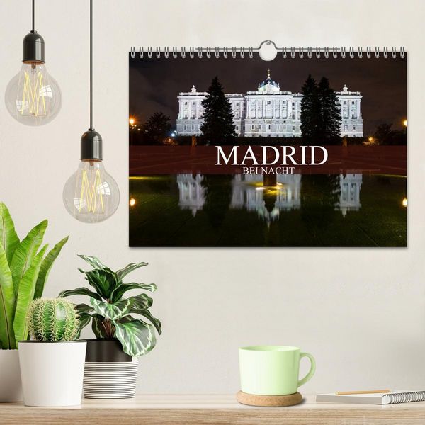 Produktbild: Madrid bei Nacht (Wandkalender 2026 DIN A4 quer), CALVENDO Monatskalender